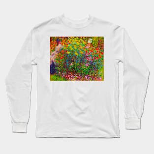 Claude monet ladies in flowers Long Sleeve T-Shirt